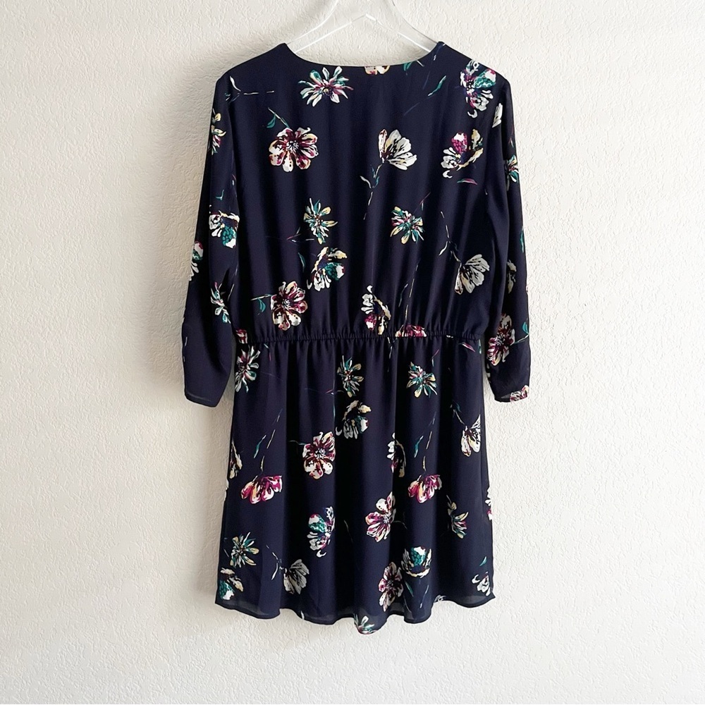 MAURICES Navy Floral Print Dress Size Large NWT - Picture 7 of 10